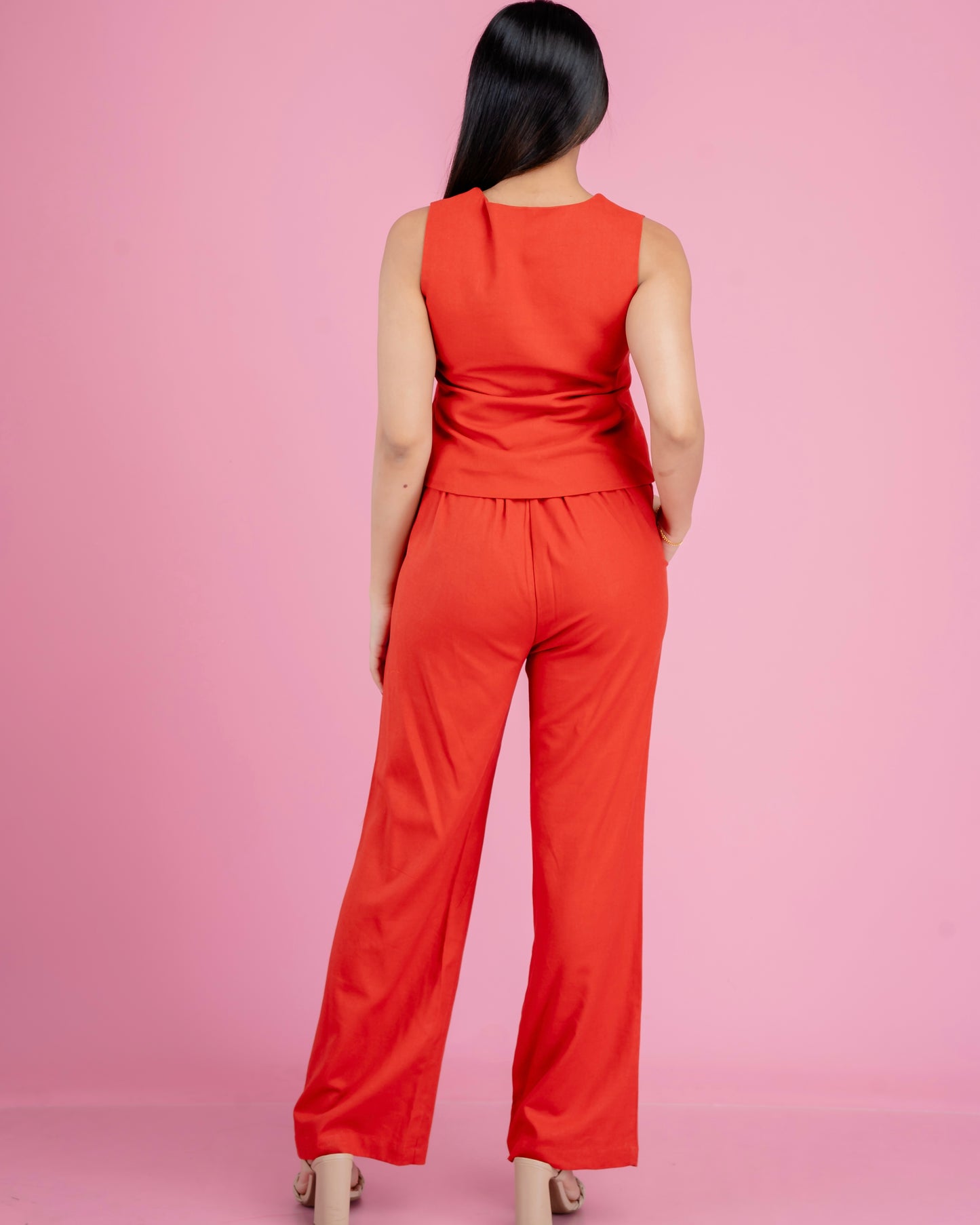 Crimson Bloom Co-ords - Pant
