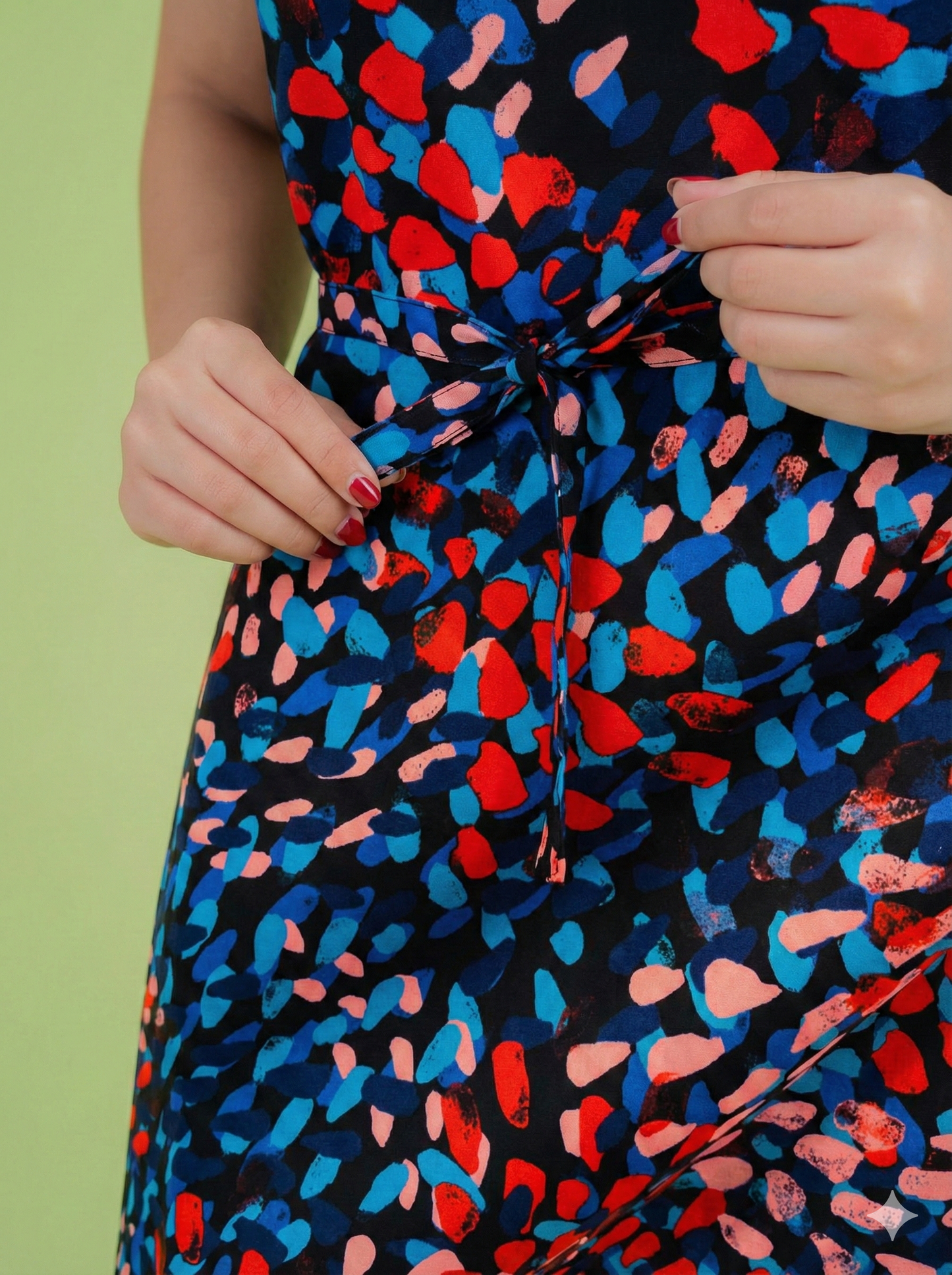 Sapphire Bloom Gala Dress