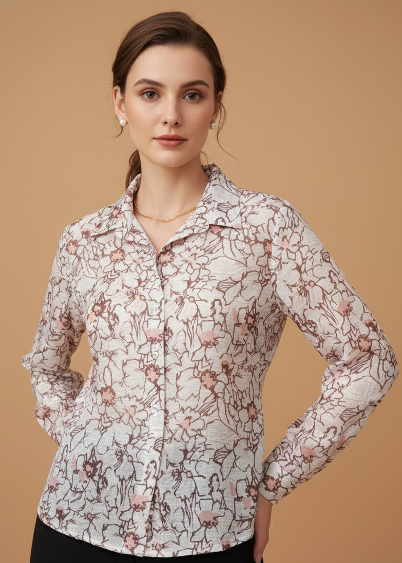 Blushing Mocha Blouse