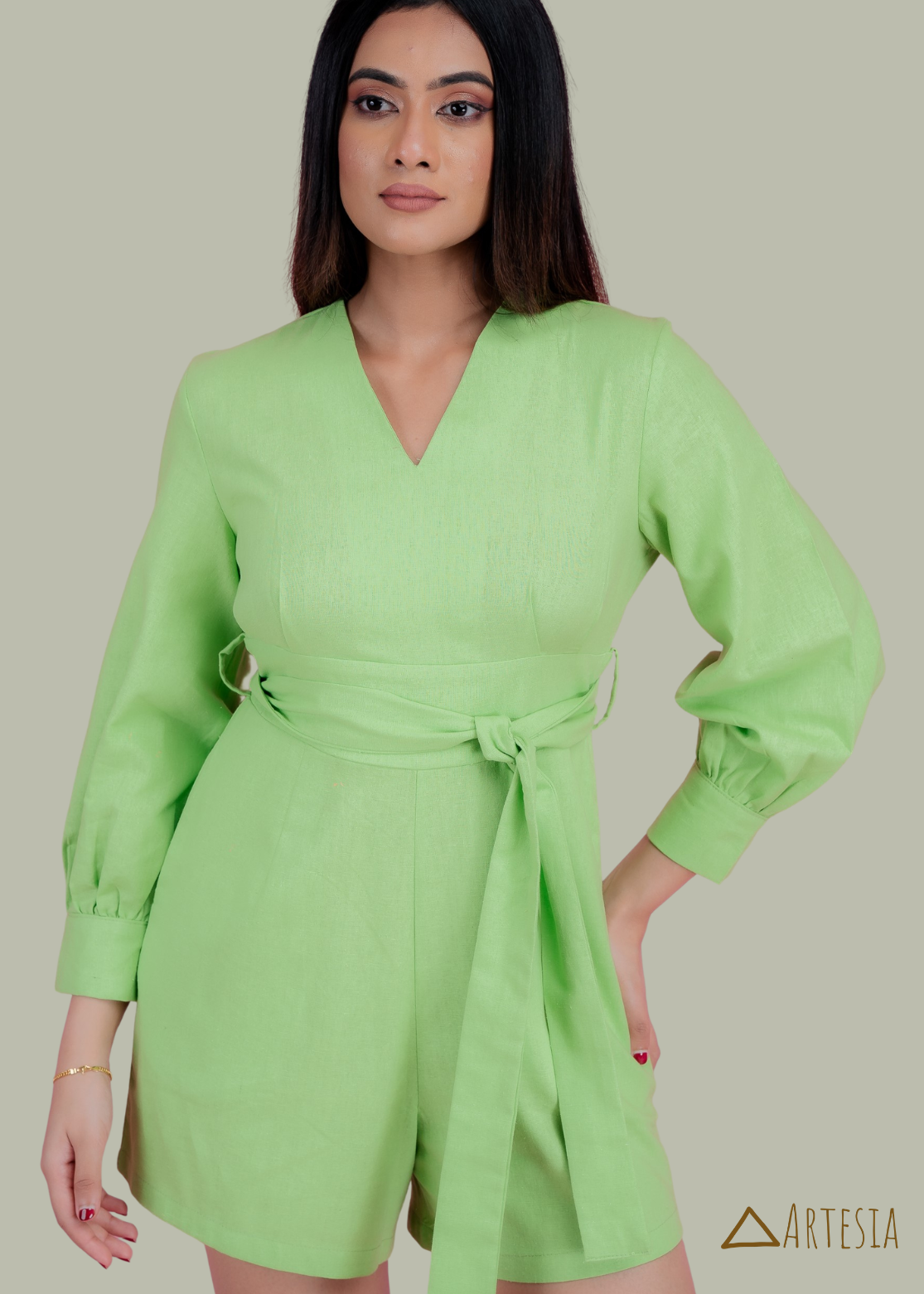 Lime Breeze Romper