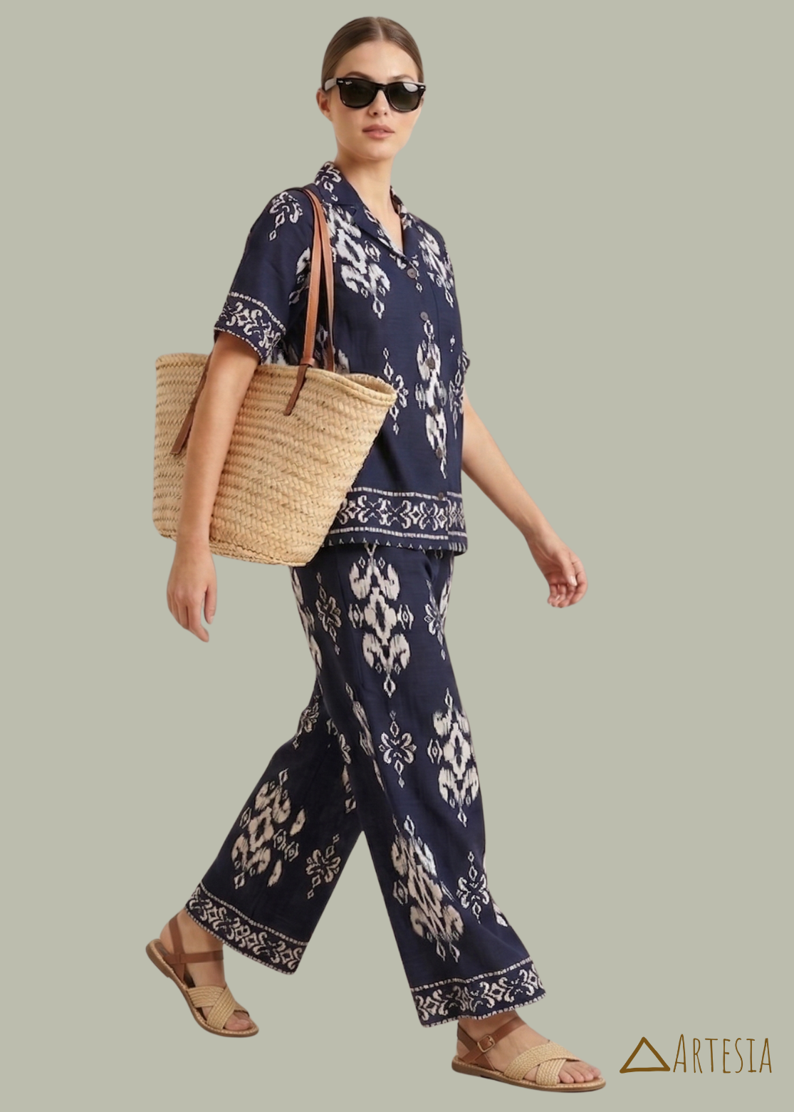 Indigo Labyrinth Loungewear - Top