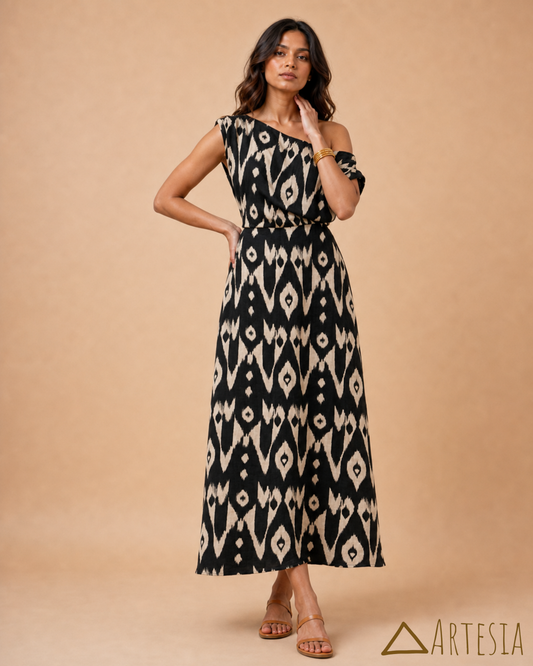 Santorini Noir dress