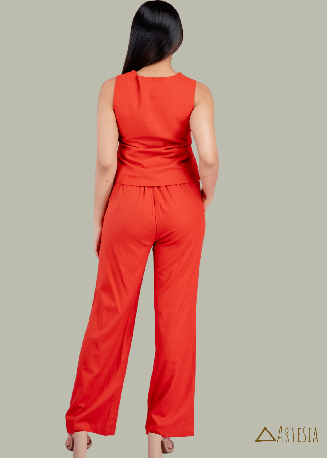 Crimson Bloom Co-ords - Top