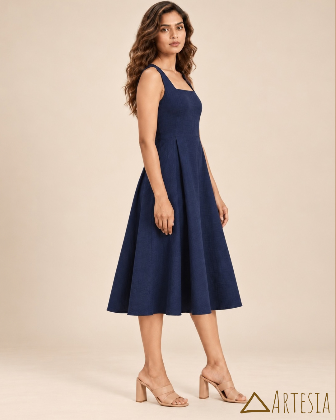 Santorini Navy Dress