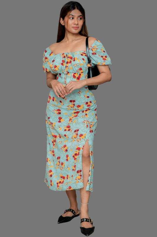 Sunlit Garden Midi Dress