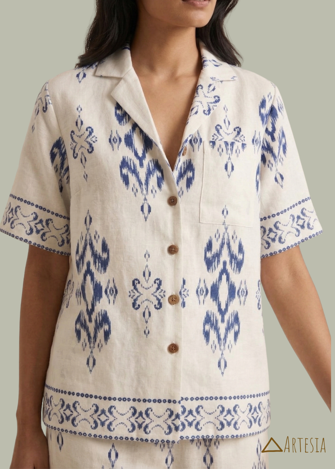 Aegean Labyrinth Loungewear - Top
