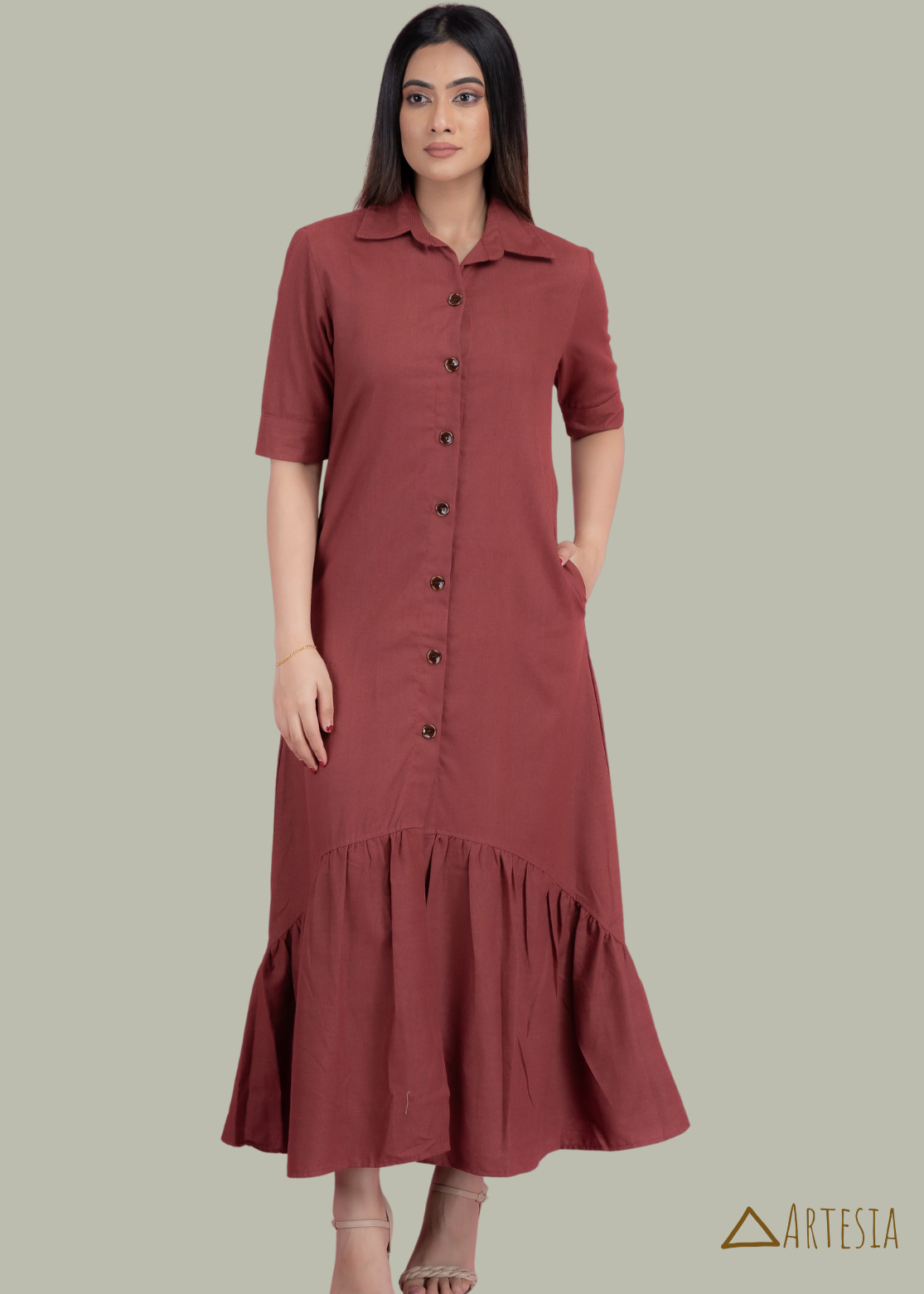 Breeze Maxi Shirt Dress