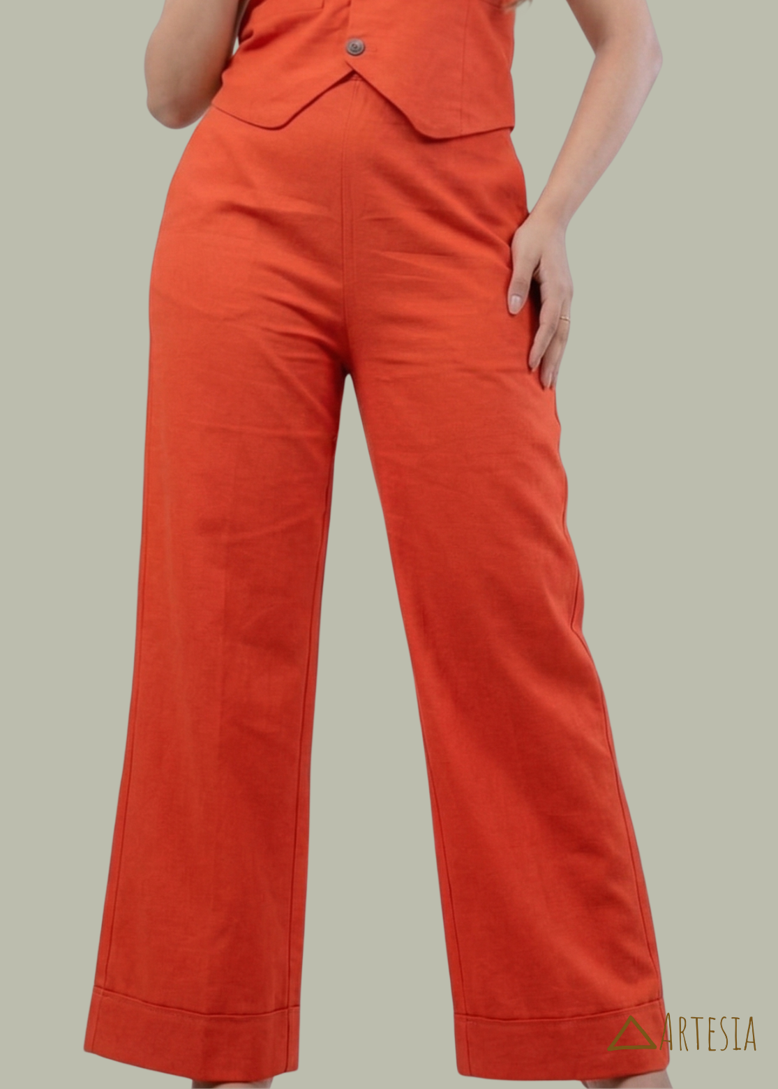 Crimson Bloom Co-ords - Pant