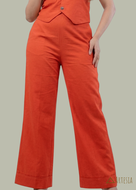 Crimson Bloom Co-ords - Pant