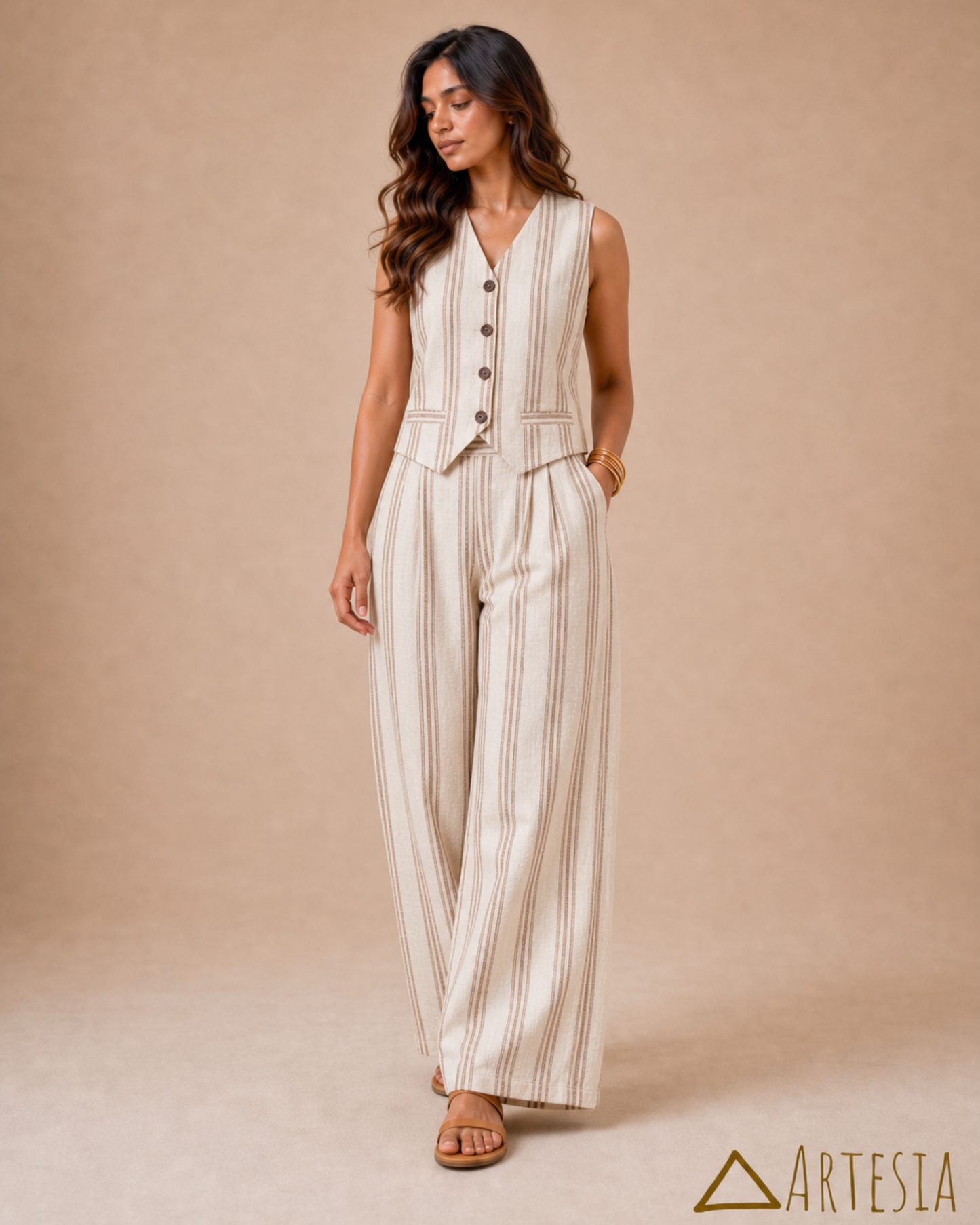 Caspian Stripe Tailored Duo - Pant