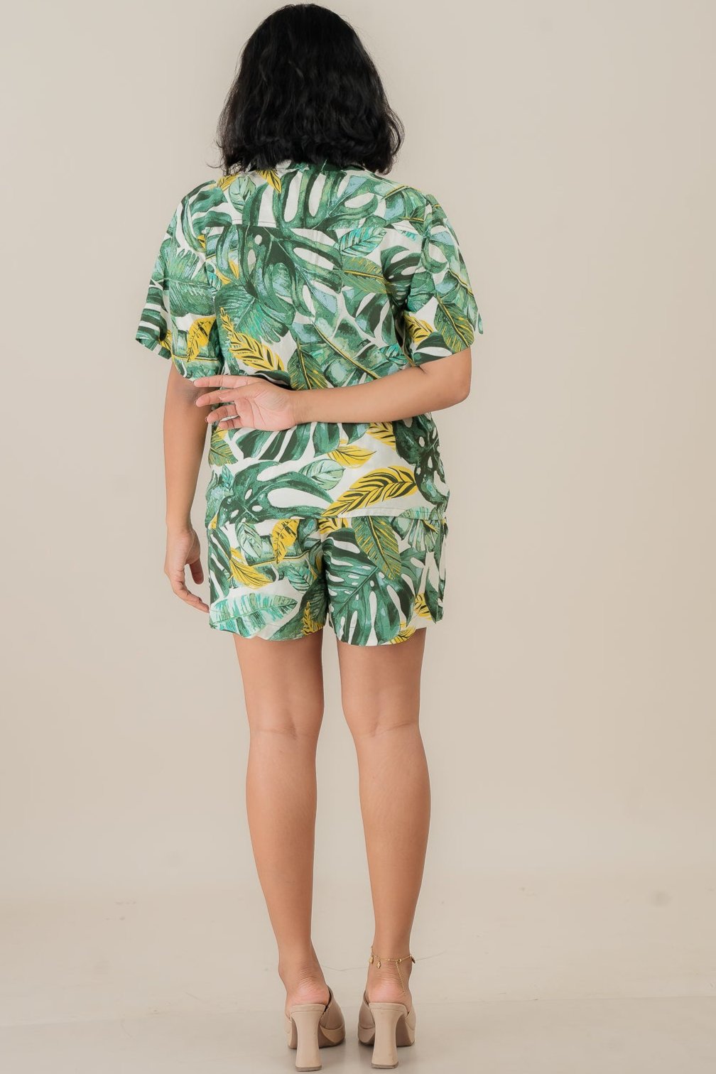 Tropical Leaf Short Co-ords