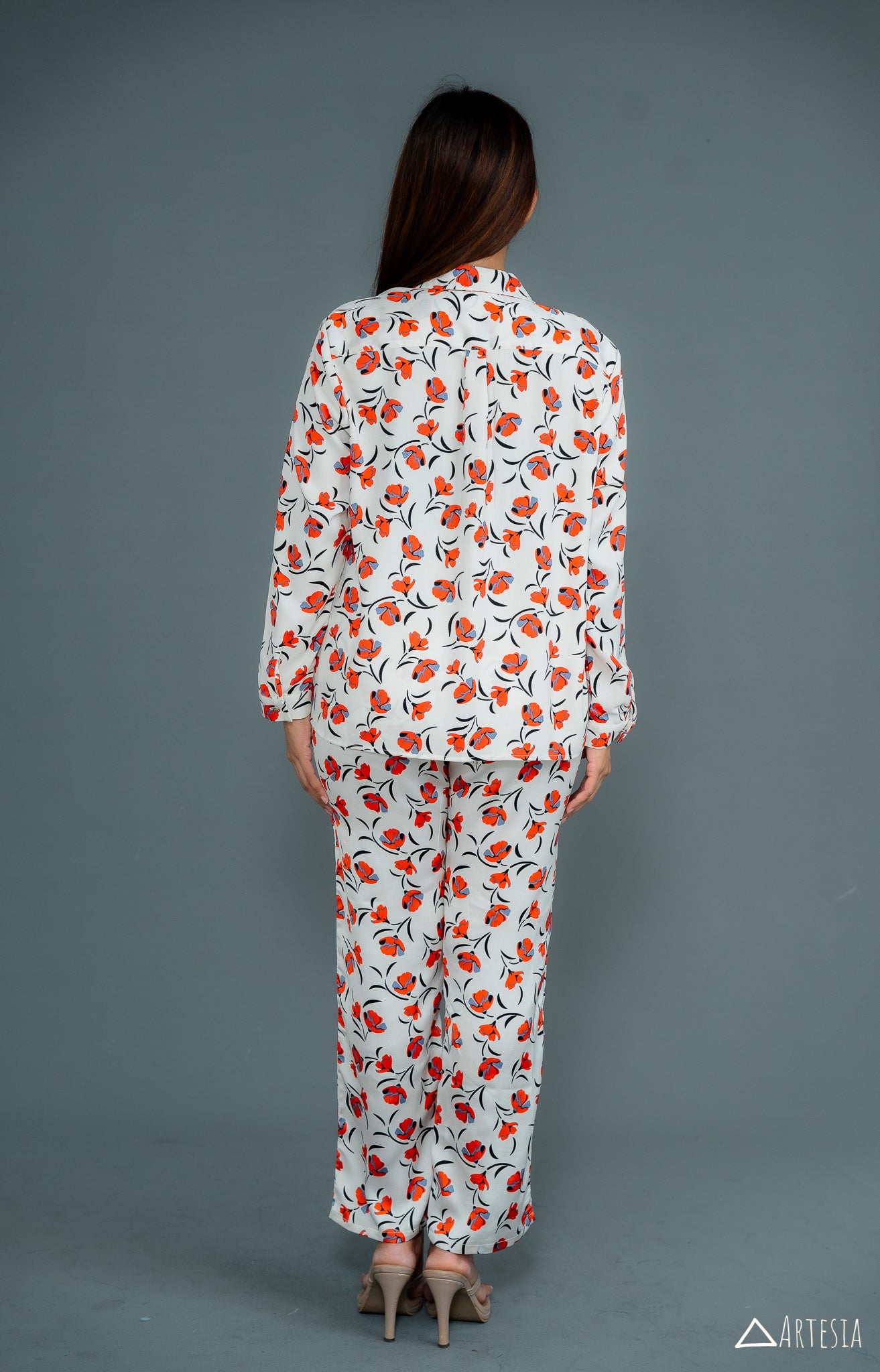 Tangerine Blossom Co-ord Pant