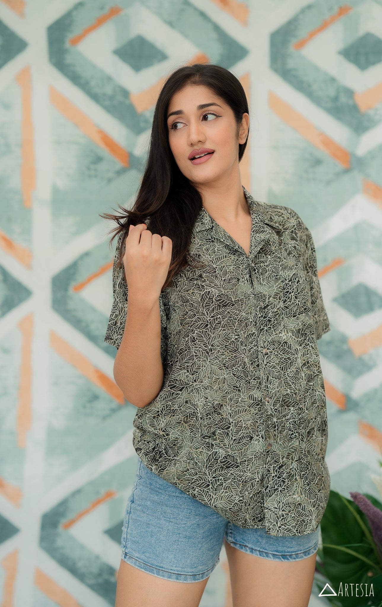 Olive Fern Whisper Shirt