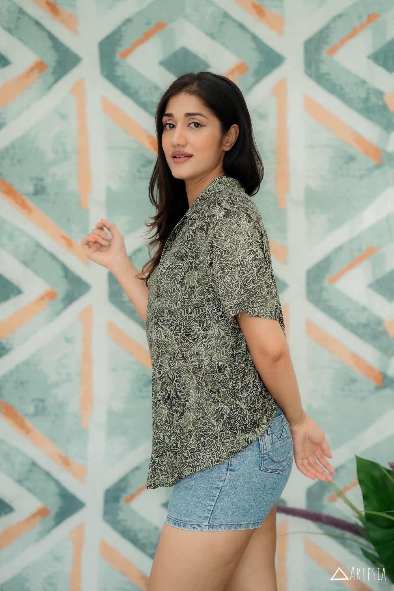 Olive Fern Whisper Shirt