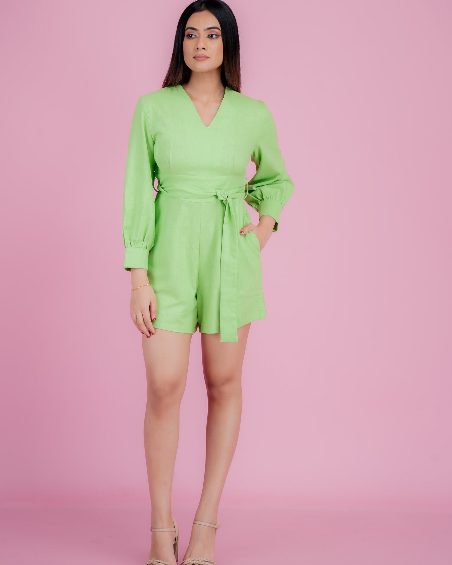 Lime Breeze Romper