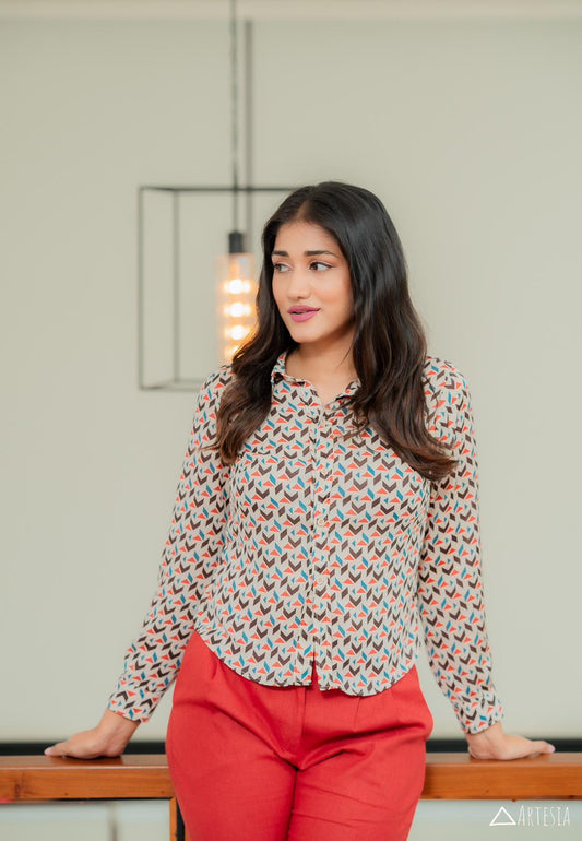 Executive Mosaic Charm Blouse