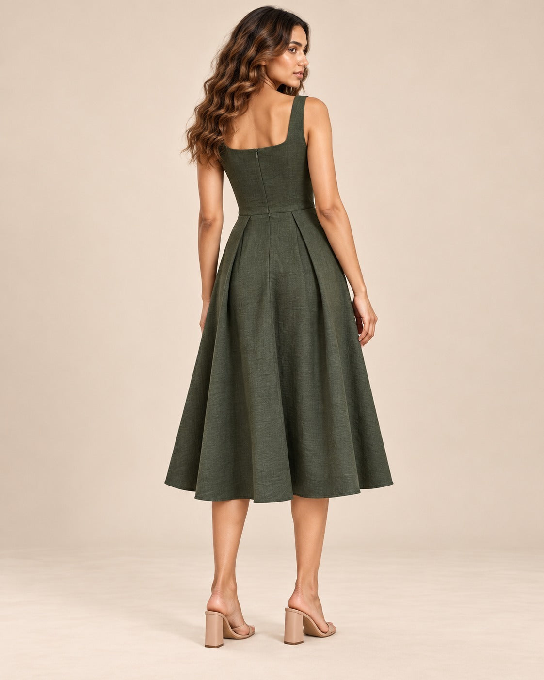 Provence Olive Dress
